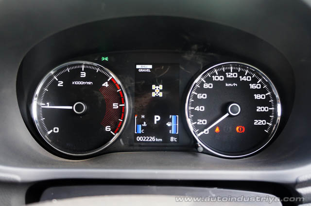 Gauges of the new Montero Sport