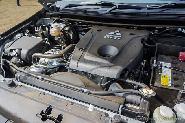 The new 2.4-liter MIVEC turbo diesel engine