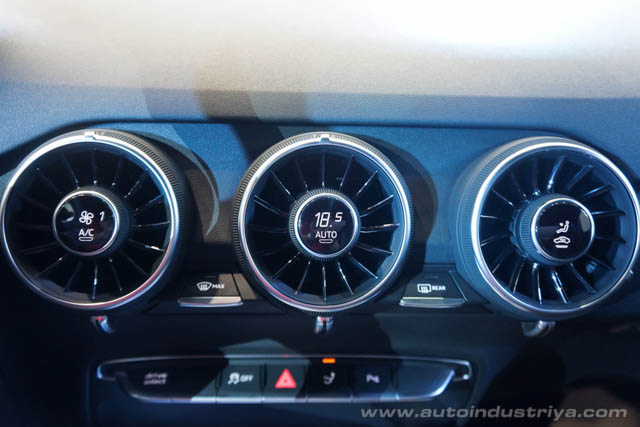 The distinct climate control system of the Audi TT