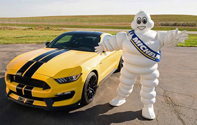 The new Ford Mustang GT350 with Michelin rubber