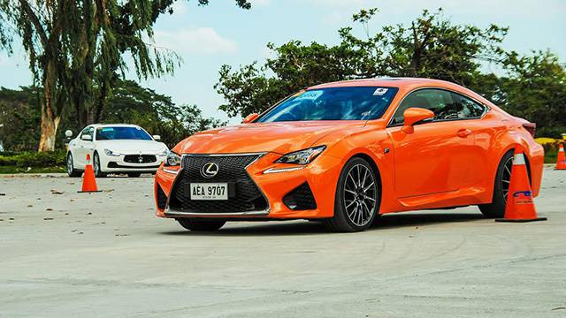 The Lexus RC F and the Maserati Ghbili SQ4