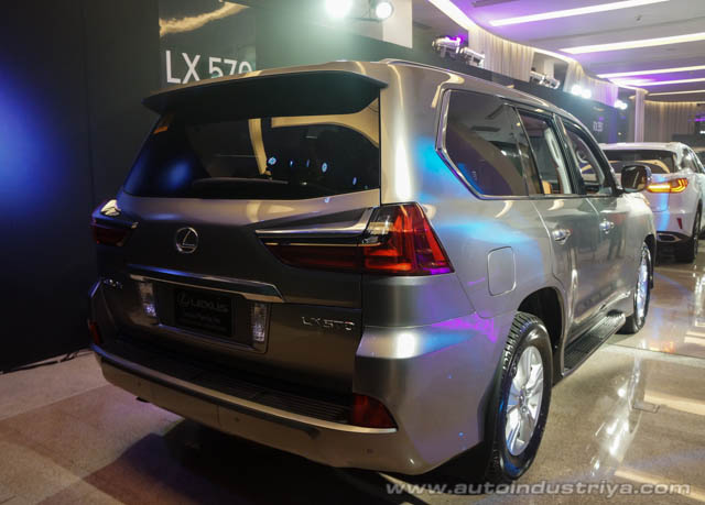 The rear of the Lexus LX570