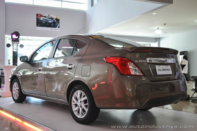 Rear of the 2016 Nissan Almera