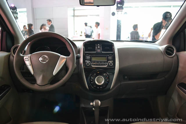Interior of the 2016 Nissan Almera