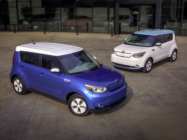 Two Kia Soul EVs