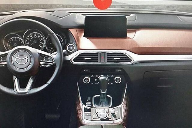 Dashboard of the alleged 2016 Mazda CX-9