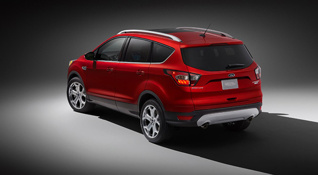 Rear quarter view of the 2017 Ford Escape