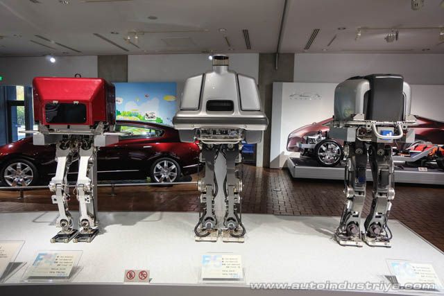 Early prototypes of Honda Asimo