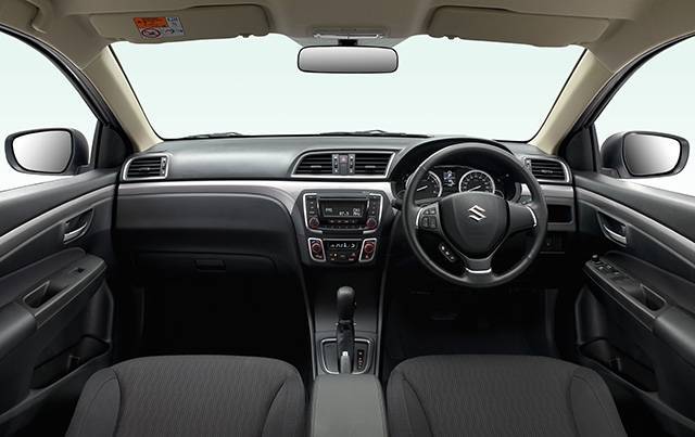 The cabin of the Suzuki Ciaz