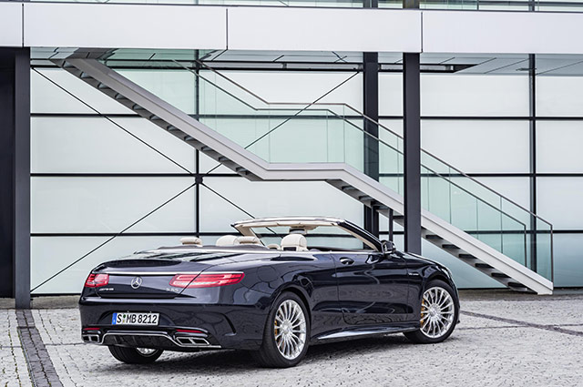 Rear of the 2016 Mercedes-Benz S65 AMG Cabriolet
