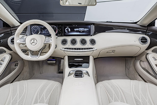 Interior of the 2016 Mercedes-Benz S65 AMG Cabriolet