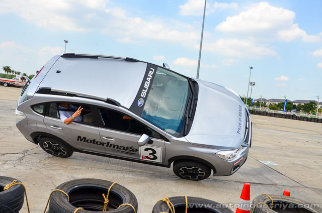 Subaru XV on two wheels