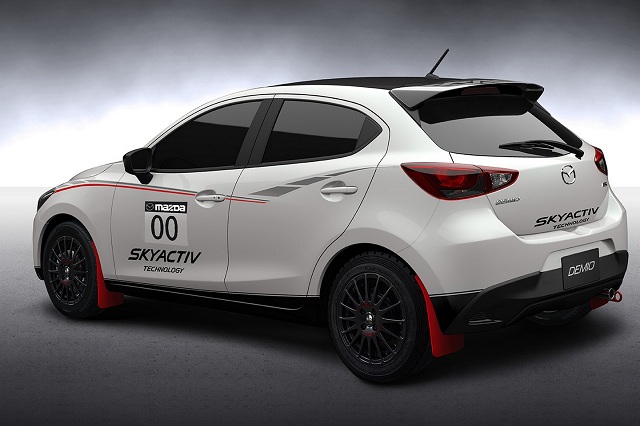 Rear quarter view of the Mazda2 15MB Concept