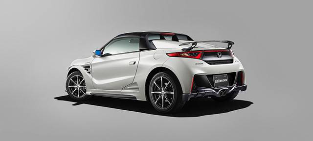 Rear quarter of the Honda S660 Mugen