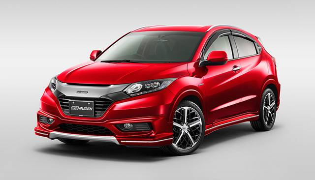 The red Honda HR-V Mugen