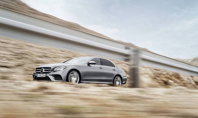 Running shot of the 2017 Mercedes-Benz E-Class