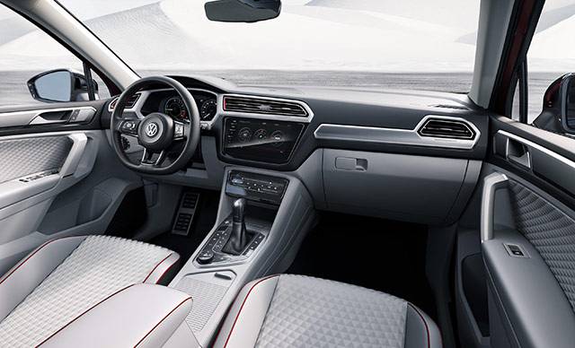 Interior of the Volkswagen GTE Active concept