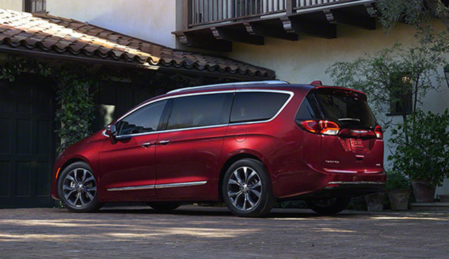 Rear of the 2017 Chrysler Pacifica