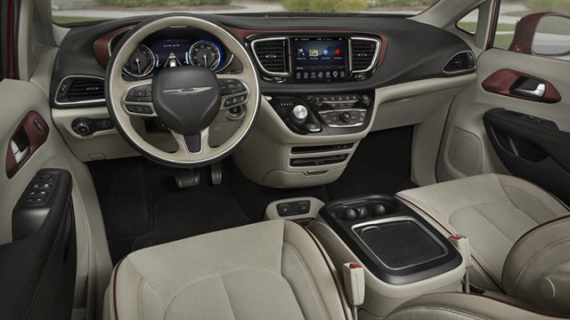 Interior of the 2017 Chrysler Pacifica
