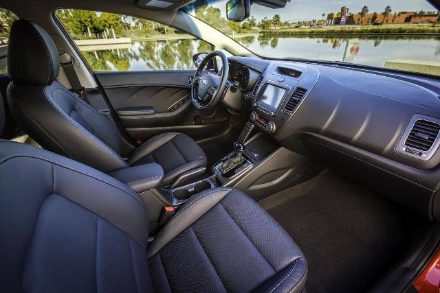 Interior of the 2017 Kia Forte 