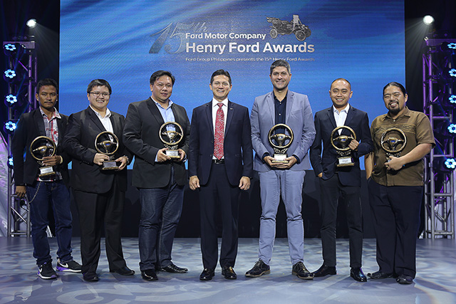 Winners present during the 15th Henry Ford Awards