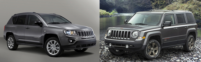 The current Jeep Patriot and Compass