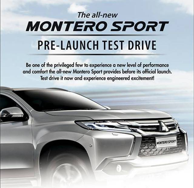 Montero Sport pre-launch test drive
