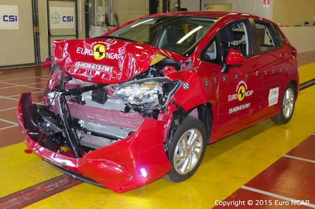 Honda Jazz full front crash