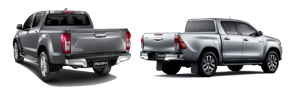 Isuzu D-MAX and Hilux bed