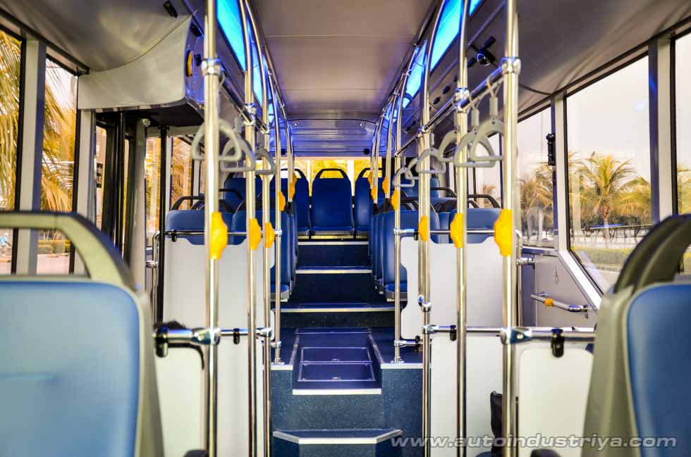 Interior of the MAN Low Entry City Bus Lion City 