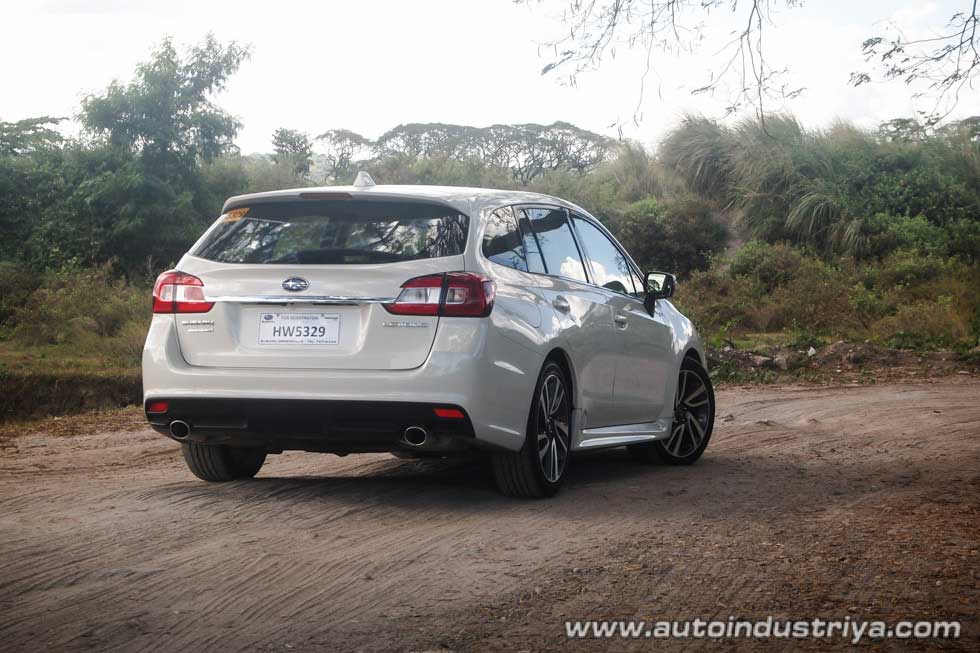 Rear quarter of the 2016 Subaru Levorg