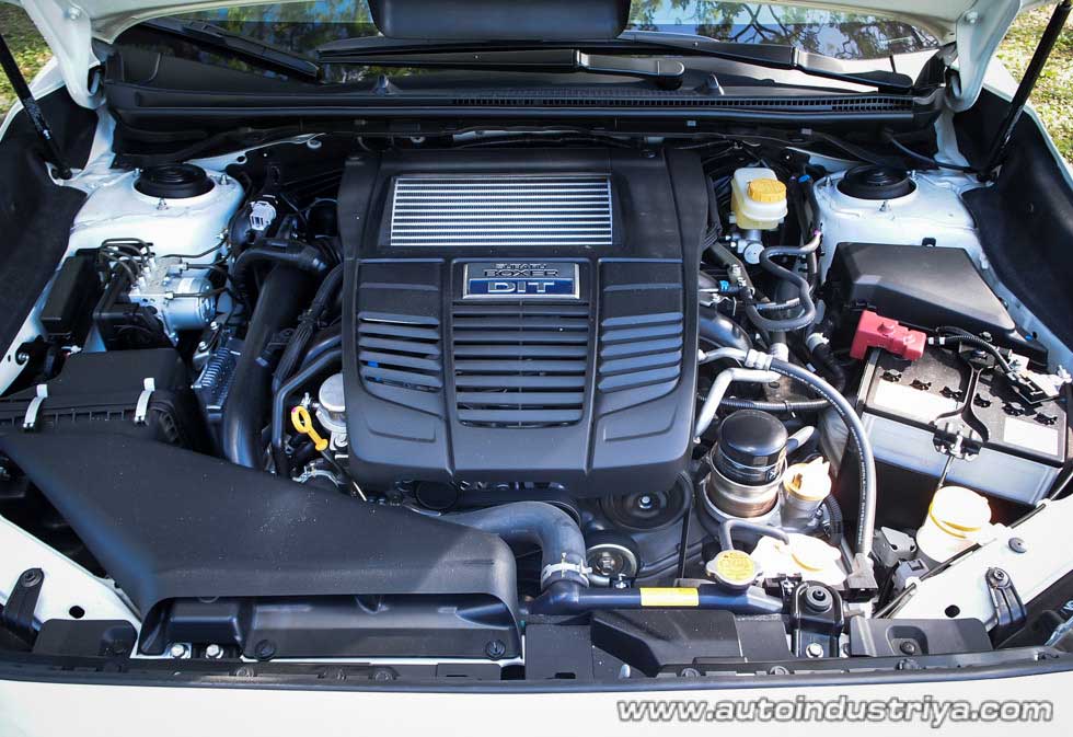 The 1.6-liter turbocharged Boxer engine in the 2016 Subaru Levorg