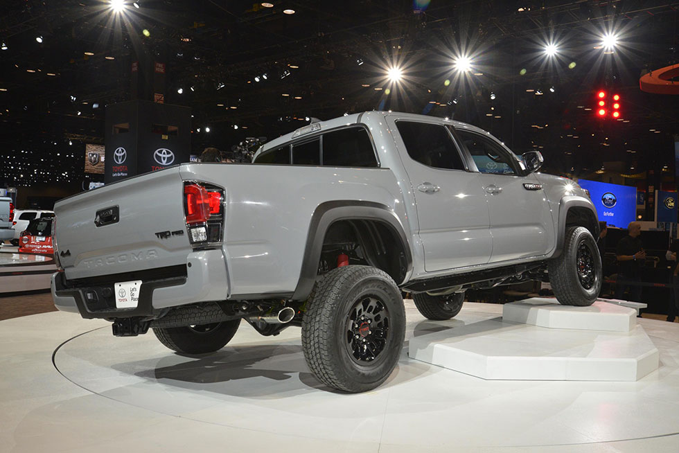 Rear quarter of the 2017 Toyota Tacoma TRD Pro