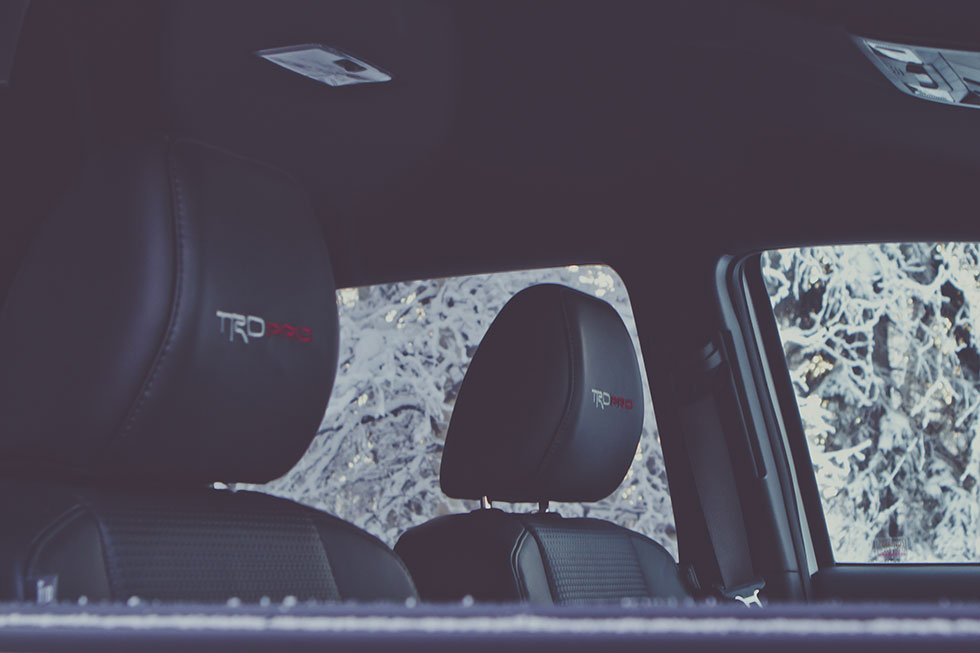 The interior of the 2017 Toyota Tacoma TRD Pro