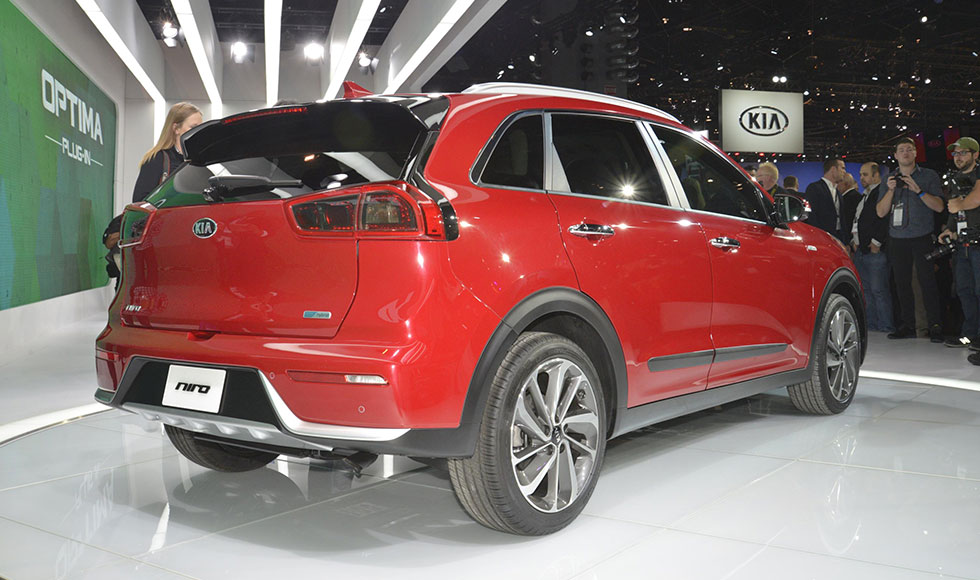 Rear quarter of the Kia Niro