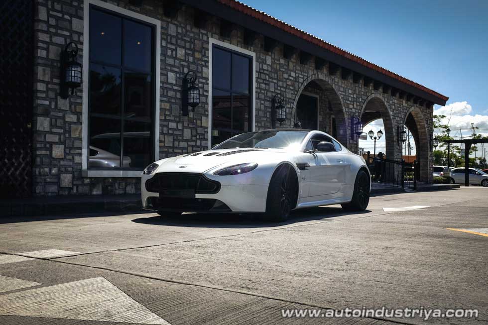 Driving the Aston Martin