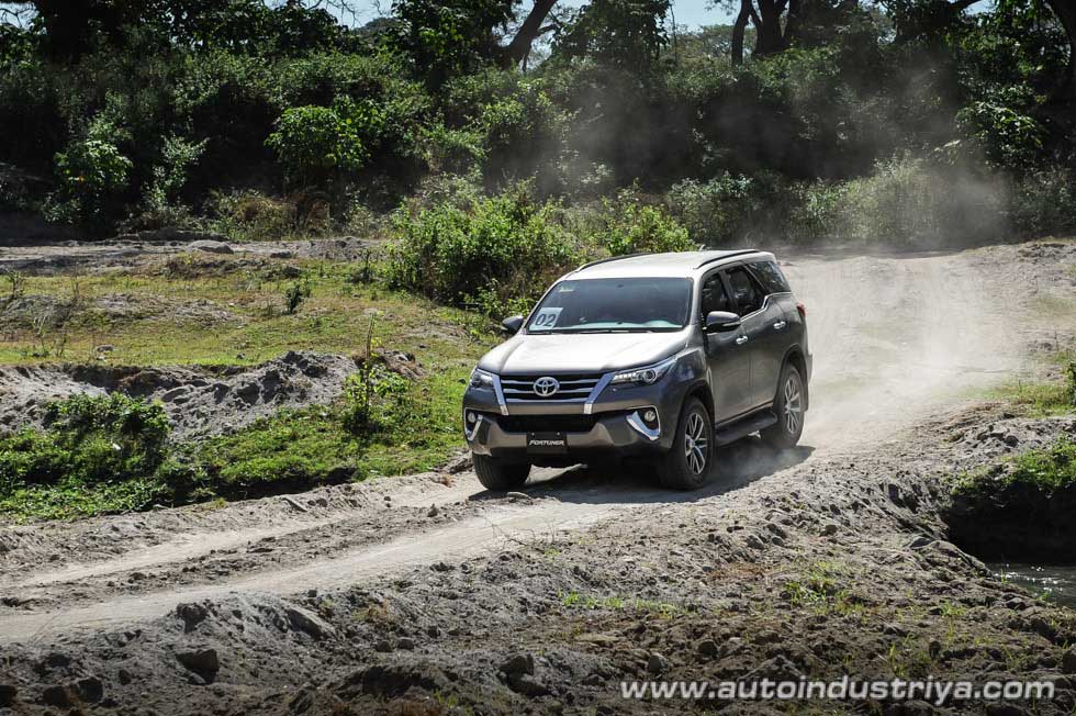 Toyota Fortuner goes off-road