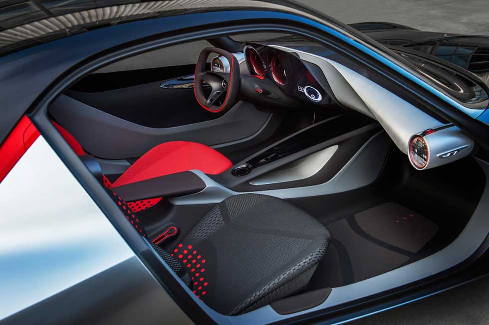Interior of Opel GT concept