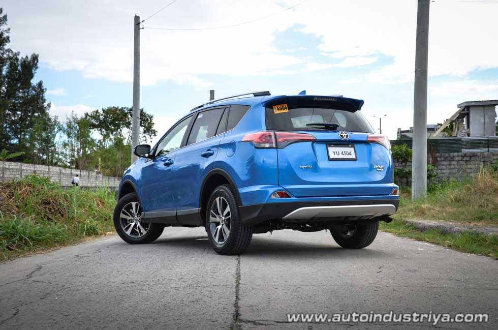 Rear quarter of the 2016 Toyota RAV4