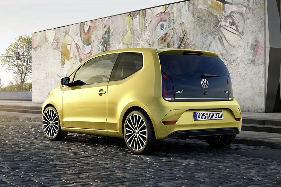Rear quarter of the Volkswagen Up!