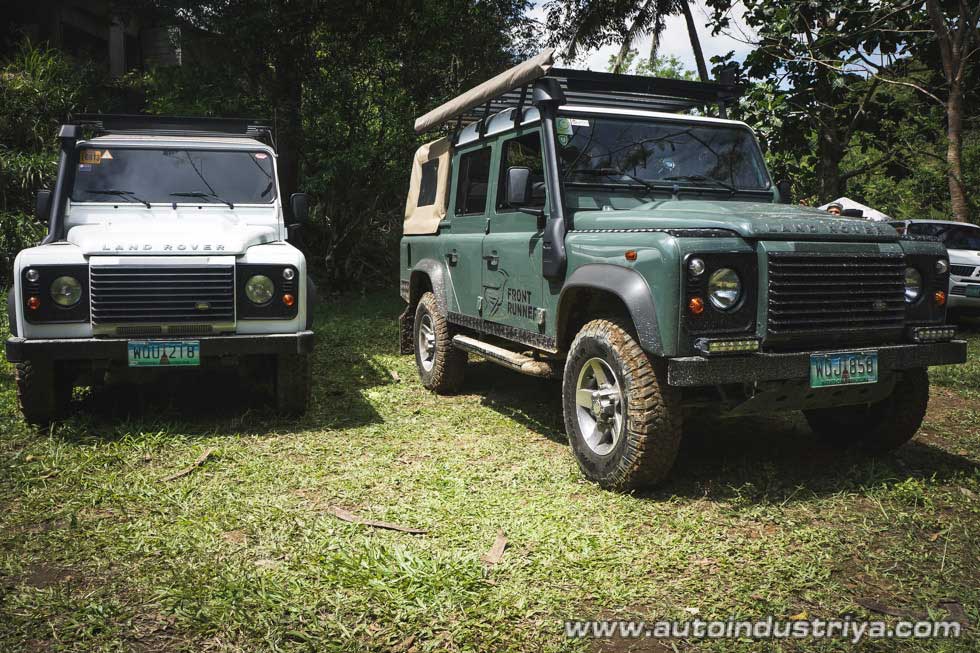 Modified Land Rover Defenders from Front Runner