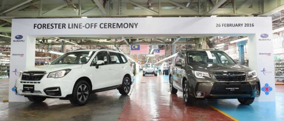 Subaru CKD production of 2016 Forester