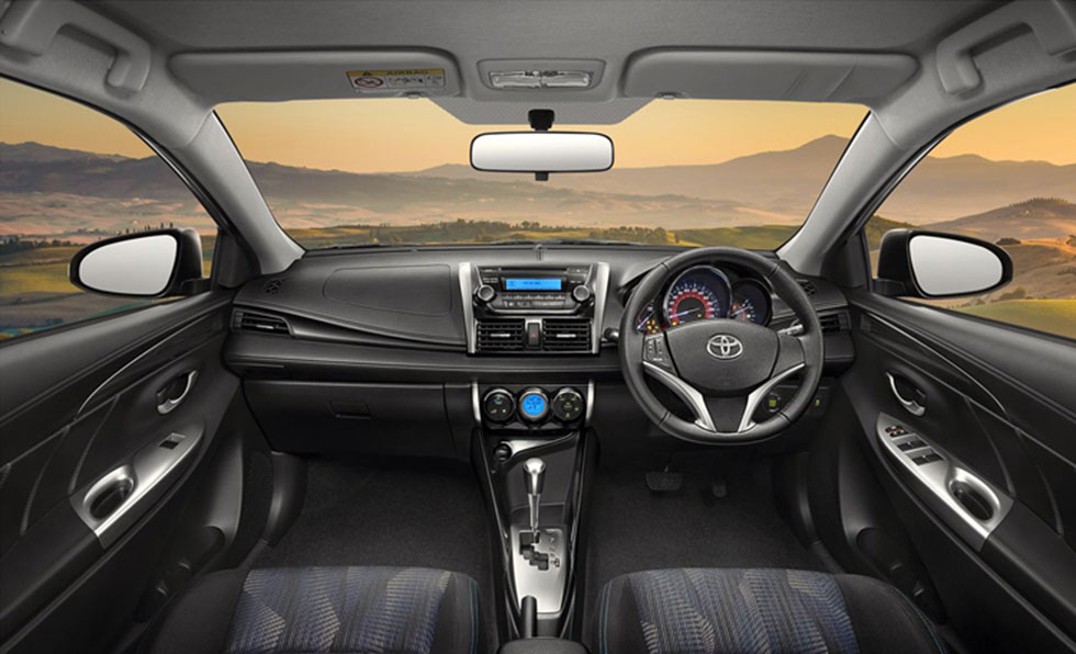 Inside the updated Toyota Vios