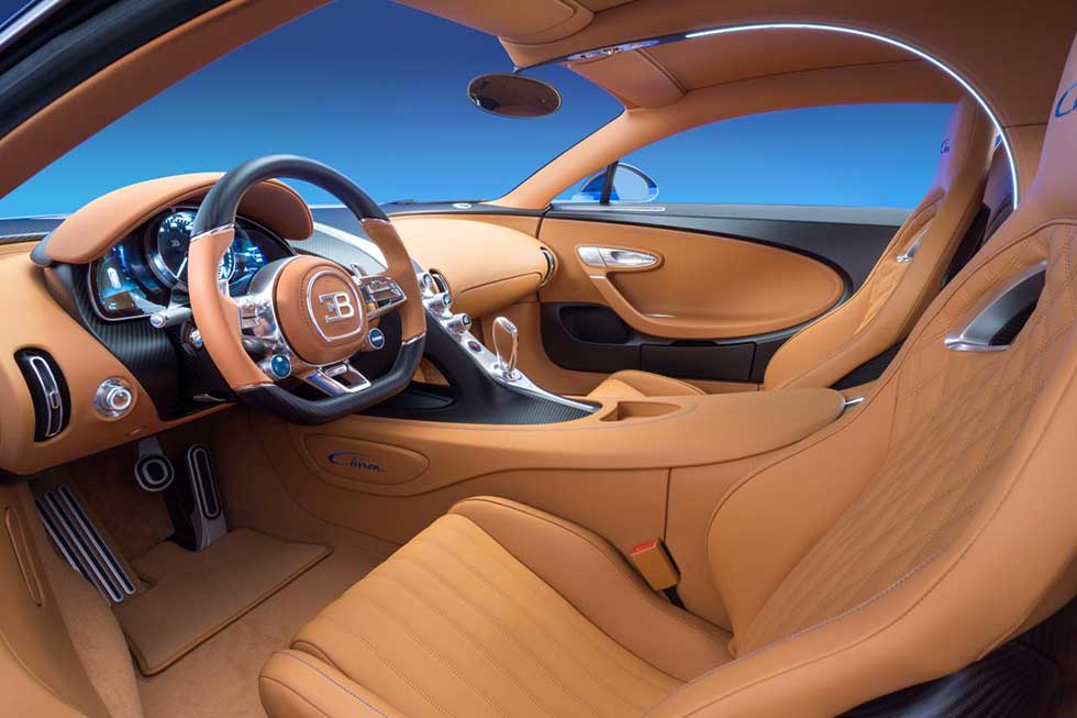 Bugatti Chiron interior