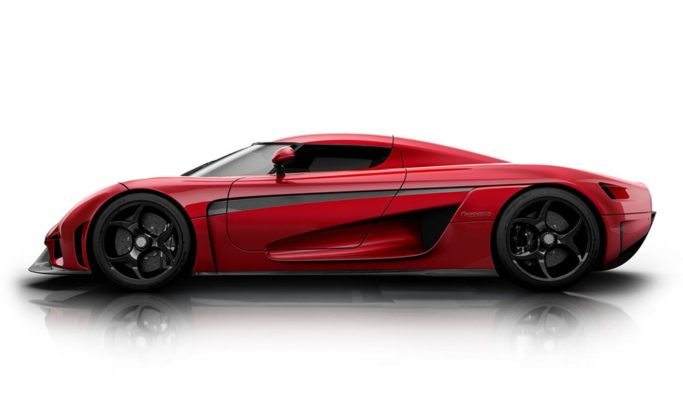Side profile of the Koeigsegg Regera