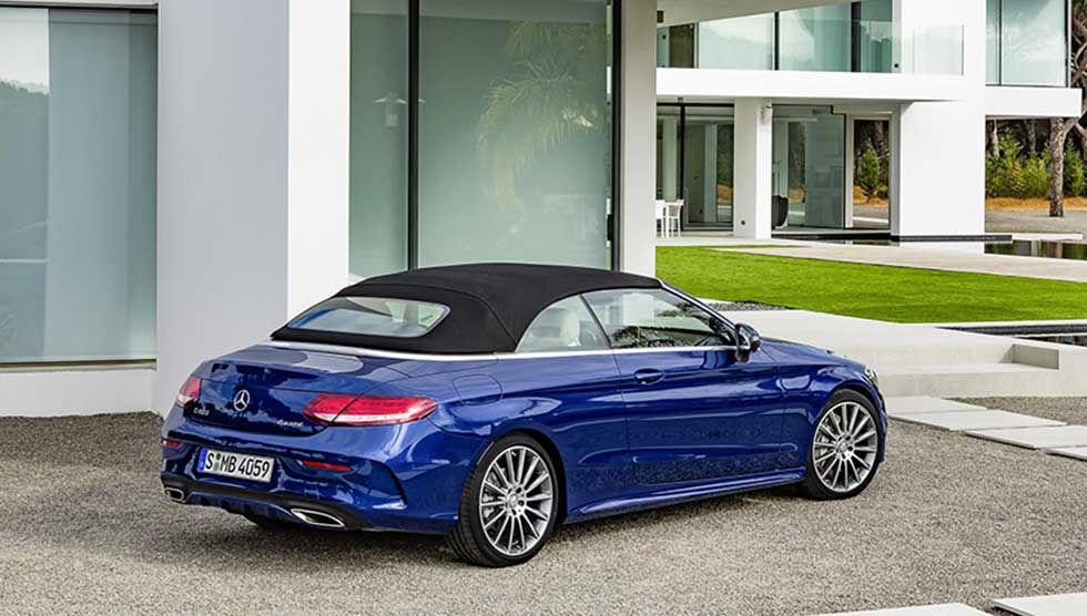 Rear of the Mercedes-Benz C-Class Cabriolet