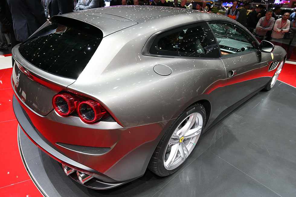 Rear and side of the Ferrari GTC4 Lusso