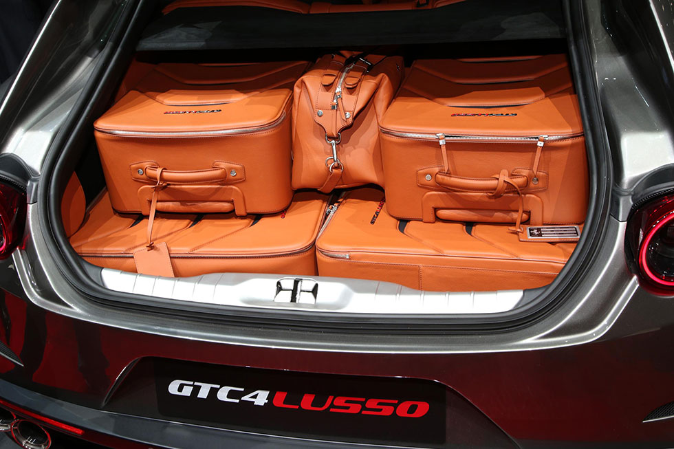 Rear compartment of the Ferrari GTC4 Lusso