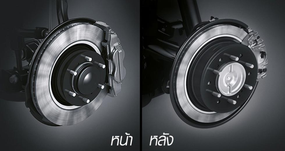 Uprated brakes for the Fortuner TRD Sportivo