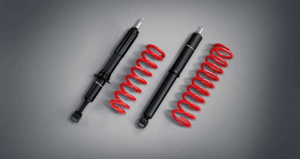 New TRD-tuned shocks and springs for the special ed Fortuner